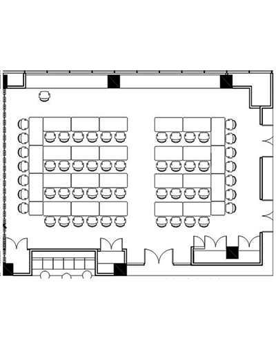 Conference venue Acacia room floor plan