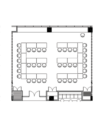 Conference venue Banksia room floor plan